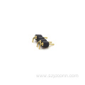 2.54mm Machined Pin header Right Angle 4p